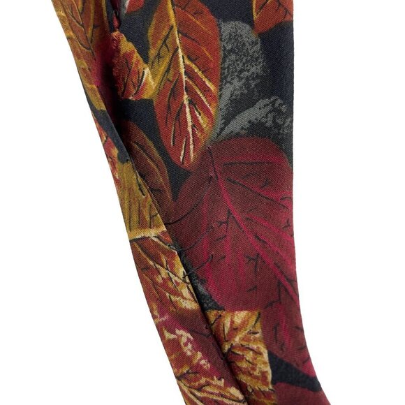 HUGO BOSS Floral Rust Black Grey Silk *flawed‎ - Picture 4 of 5